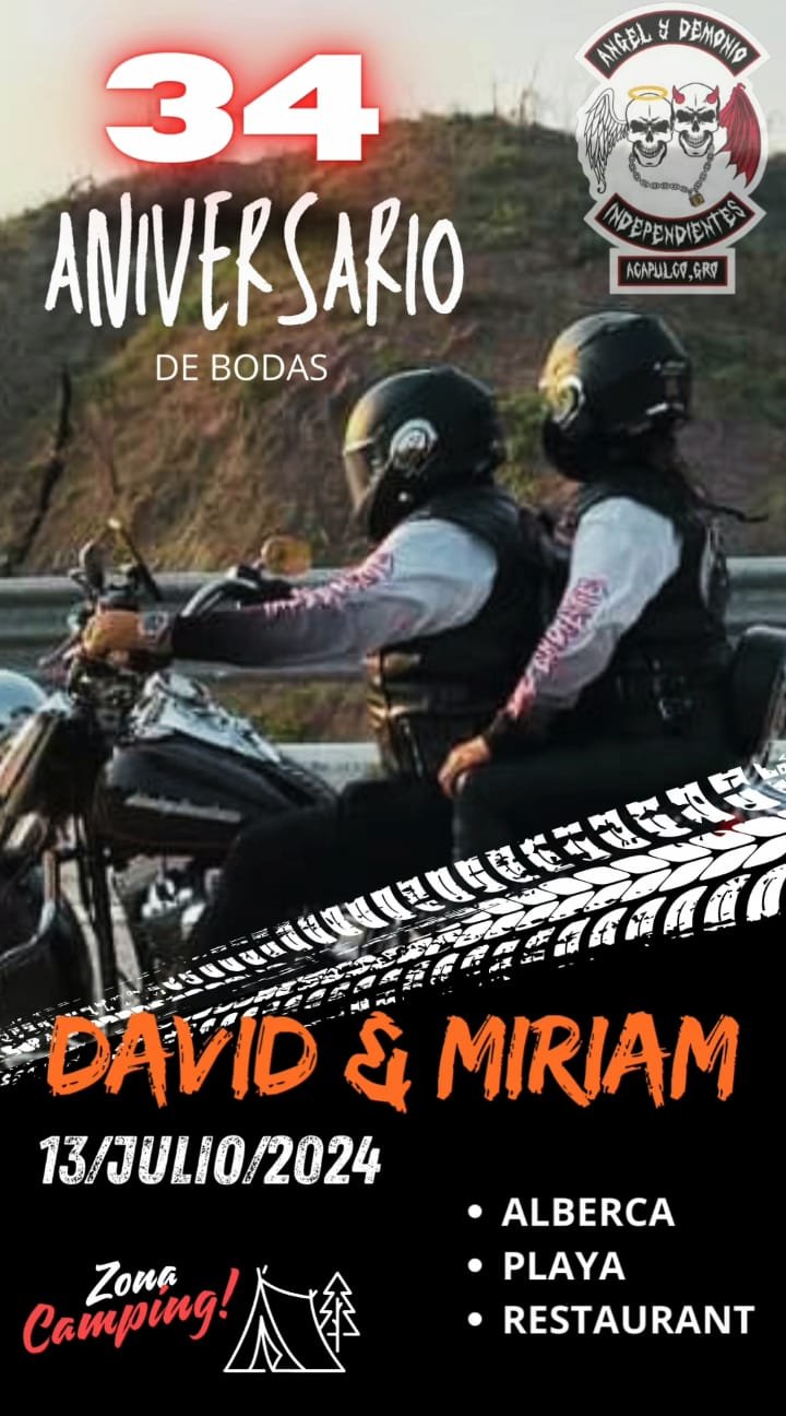 celebración de los 34 años de casados de david y miriam